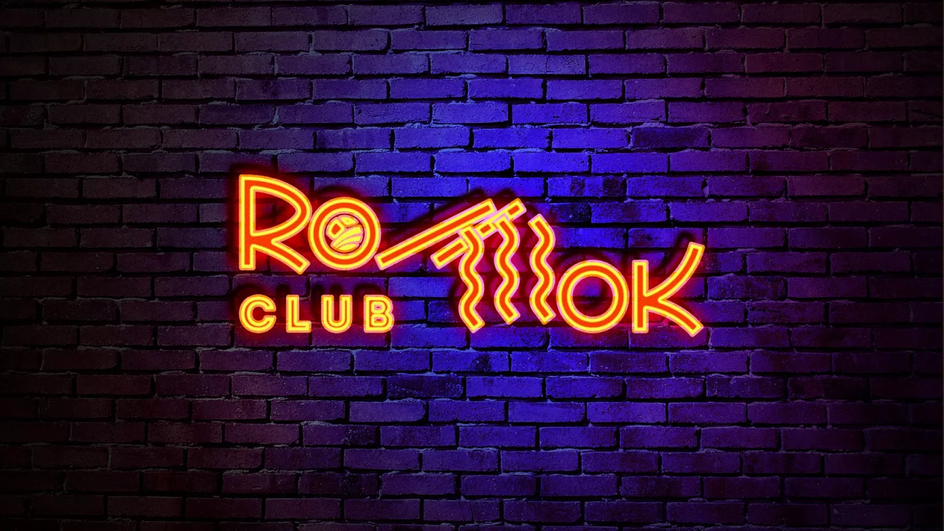 Разработка интерьерной вывески суши-бара «Roll Wok Club» в Няндоме